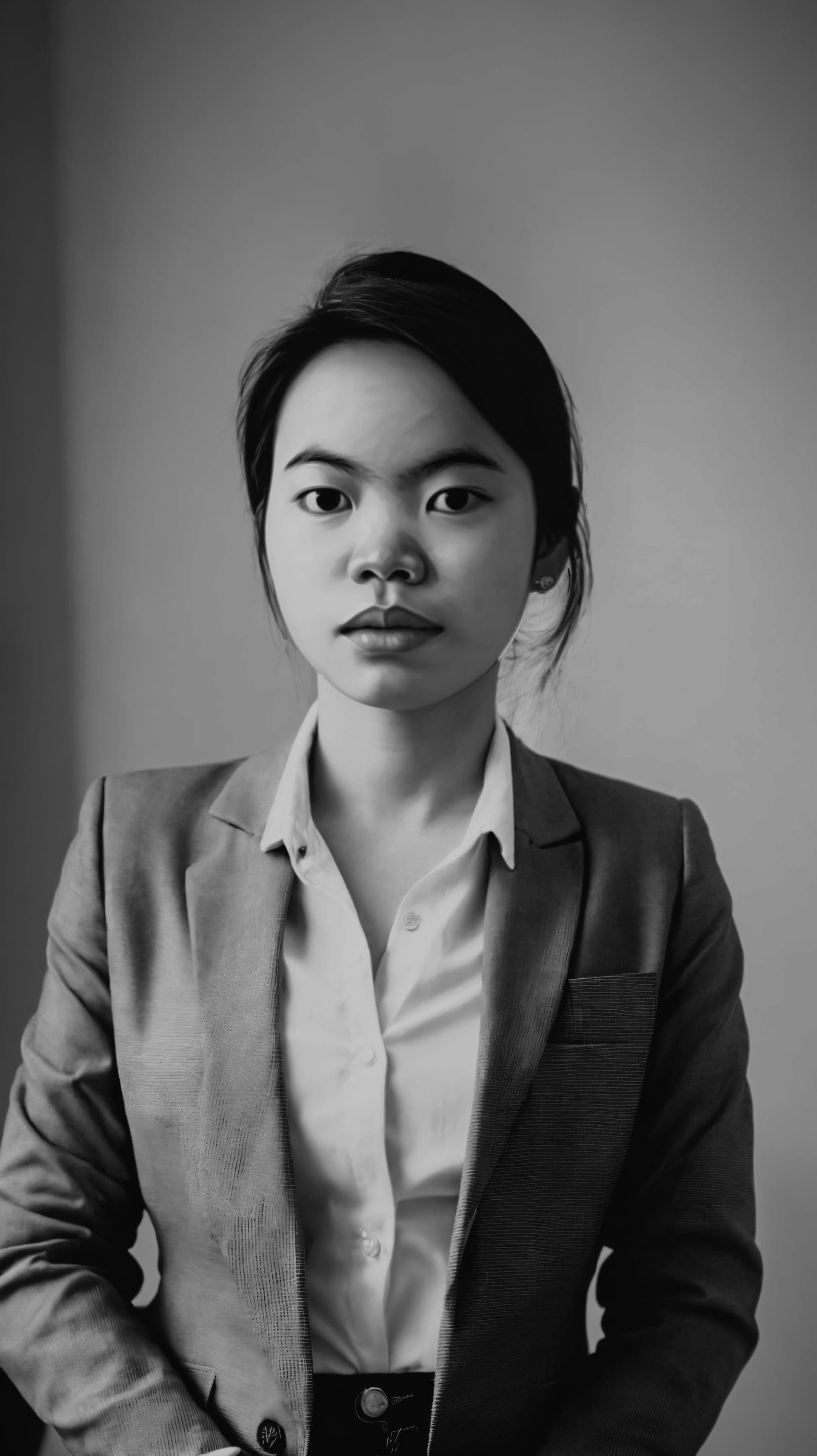 AI generated: color the model, make the skin realistic 