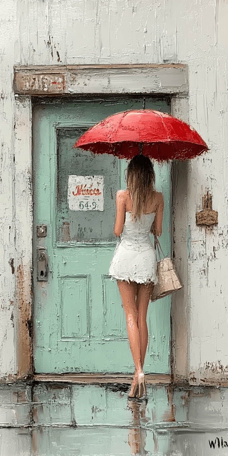 AI generated: impressionist painting of a petite woman --chaos 75 --ar 1:2 --profile rsy6uq9 --stylize 750
