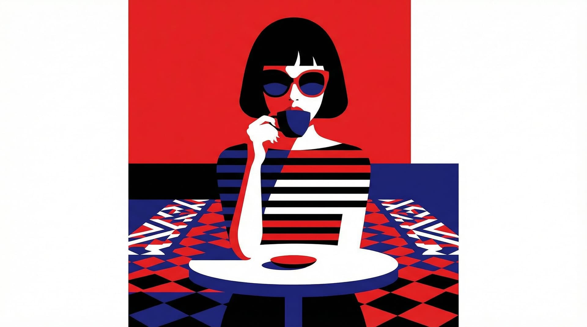 AI generated: turn into Malika Favre art style.
