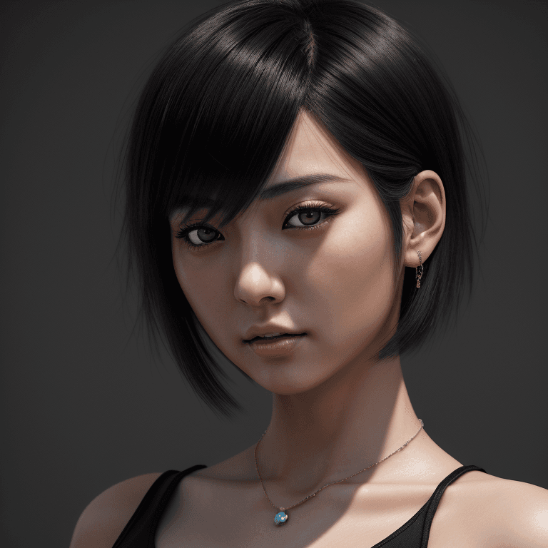 AI generated: hyper realistic headshot photo of a beautiful  japanese young girl, very beautiful, slim, skinny, th...