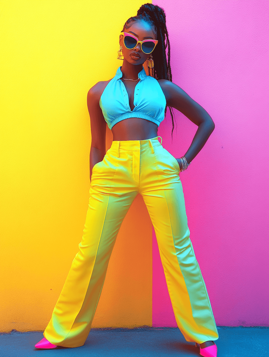 AI generated: create a photoshoot, full body shoot, dark setting, dramatic lighting, black and white, the model is...