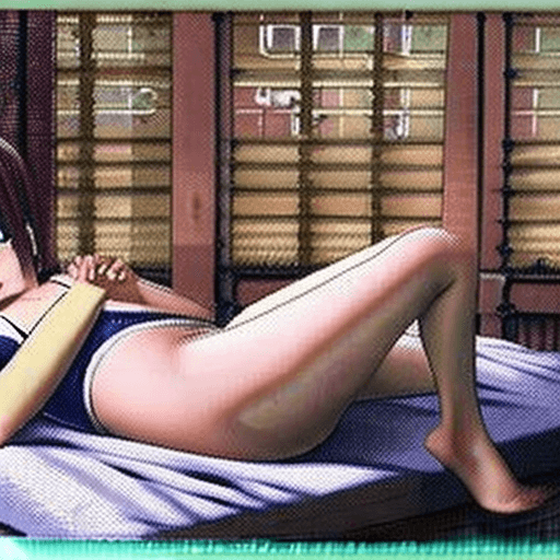 AI generated: (1 girl), (laying on her back on a bed), ((fingering)), (open legs showing pussy), (having an orgasm...