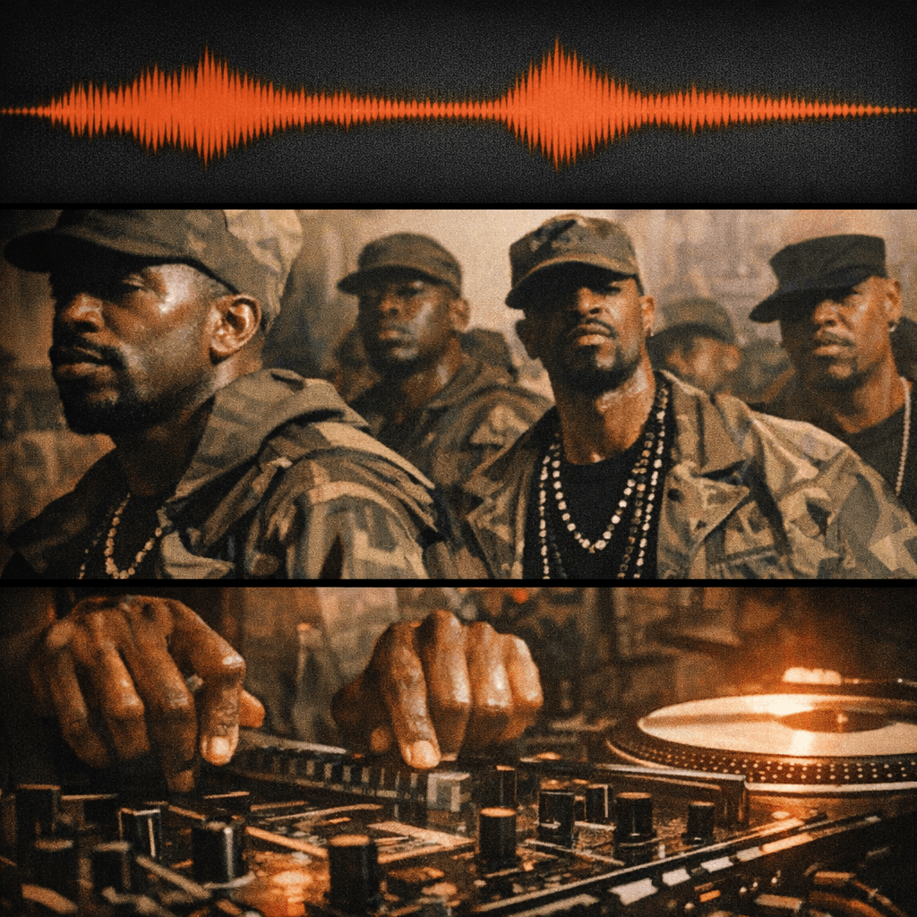 AI generated: "Create a hip-hop beat inspired by Dead Prez’s 'Hip-Hop' (2000), Use a deep, growling bass synth wit...