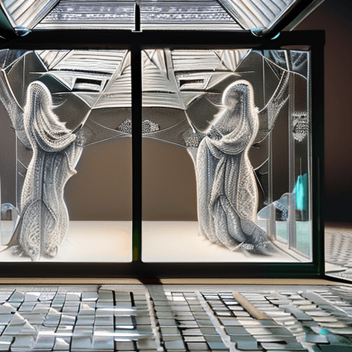 AI generated: ghosts in a beautiful glass box within an intricate glass box within a gorgeous glass box within a g...