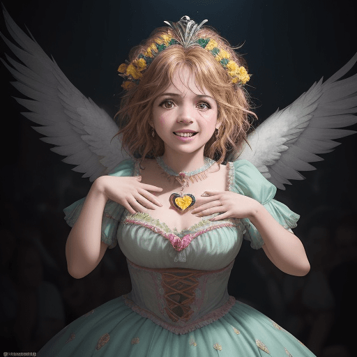 AI generated: En el centro de la escena, un camarógrafo con un corazón de león, su figura fuerte y decidida contra...