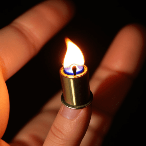 AI generated: a close up of a lighter with fire on it