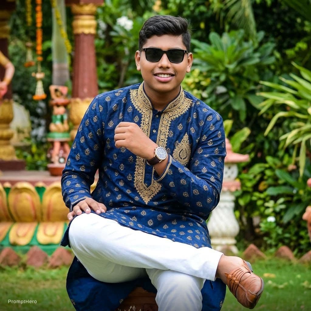 AI generated: Create a sexy boy in india style. and look like sexy.