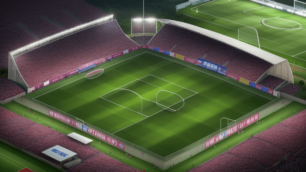AI generated:  A soccer stadium, ma yimshi fc, a phrase of ma yimshi fc.