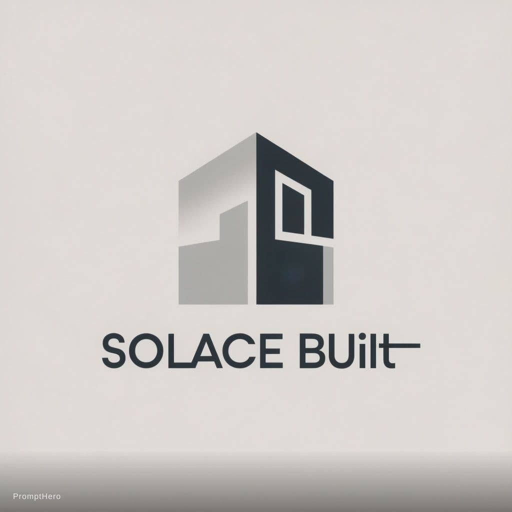 AI generated: create a minimalistic logo for my building company. The logo should prominently feature our company ...
