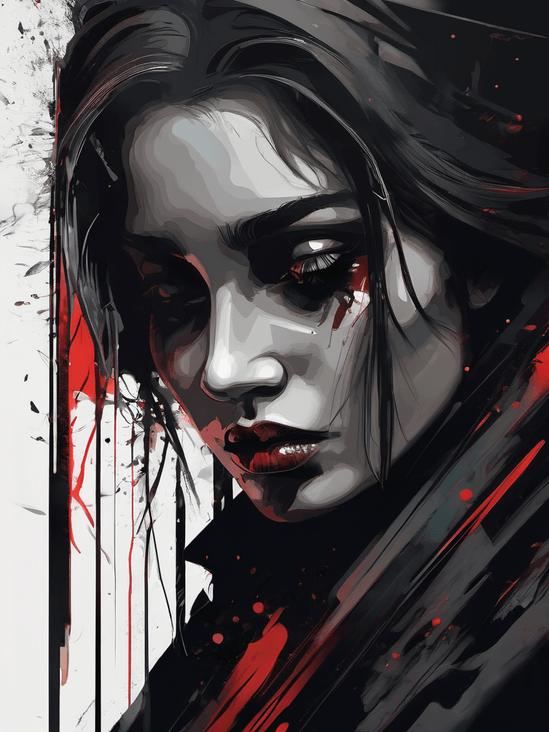 AI generated: dramatic dead, digital illustration, expressionism, emotional, dramatic, gloomy, dark, 8k, high qual...