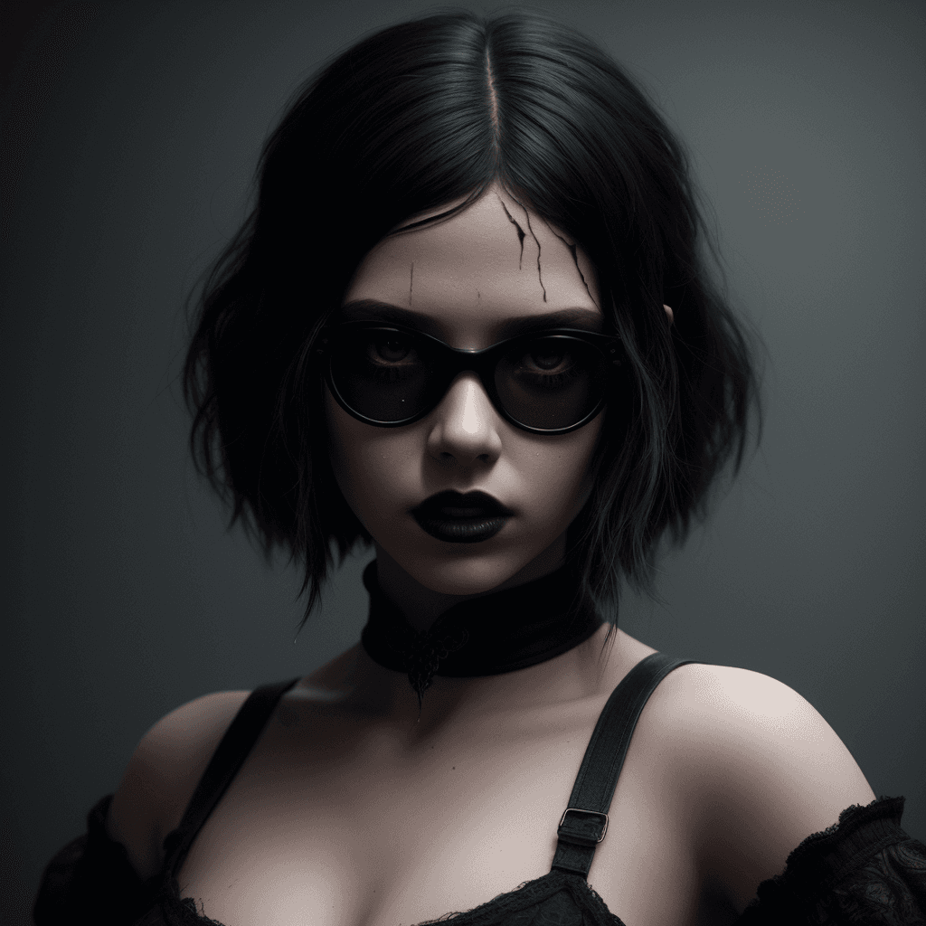 AI generated: by cedric peyravernay, a girl, neo-dada, spectacular, spectacle, psychedelic, forced perspective, fe...