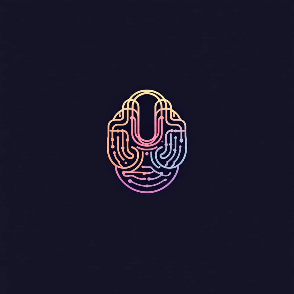AI generated: logotipo de un pulso binario minimalista logo mas sensillo