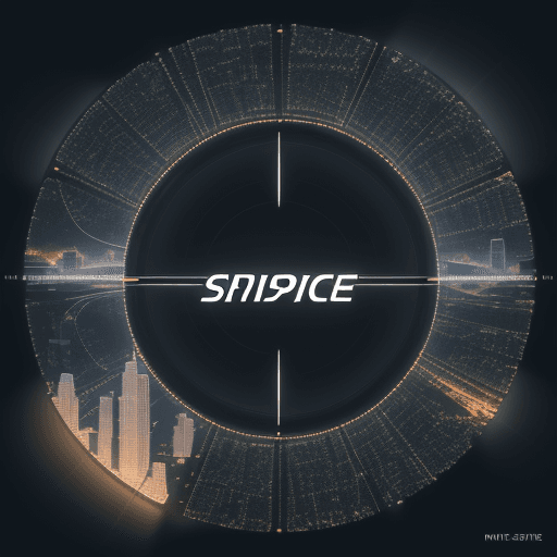 AI generated: smartcity with spie.com logo, futurist, high detail, 8k