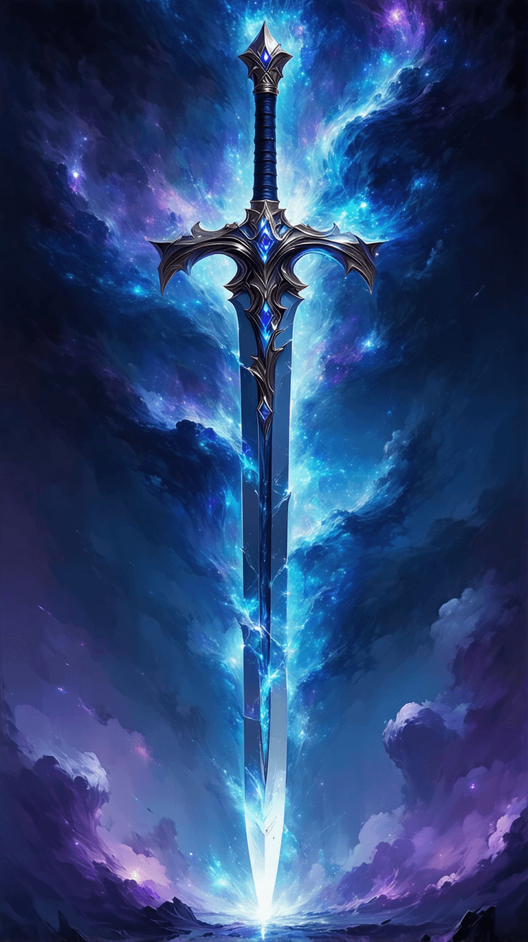 AI generated: 

King of Swords – The Master of Reality

An imposing ruler cloaked in swirling constellations comma...