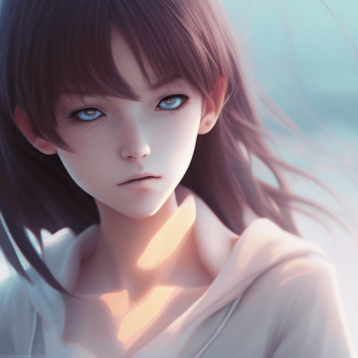 AI generated: photo of a ultra realistic anime girl dramatic light, pale sunrise, cinematic lighting, low angle, t...