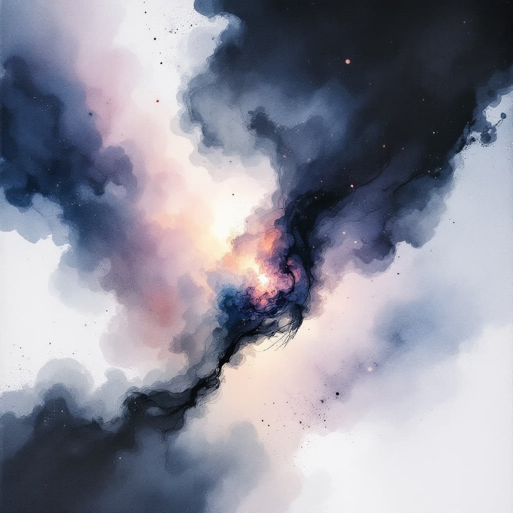 AI generated: generate a unique image, watercolor painting style, artistic, flowing, Cryptopunk 3077 civil war Mod...