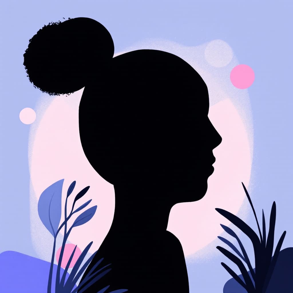 AI generated: A silhouette of a person interacting with marketing elements in a natural, organic way—perhaps a fig...