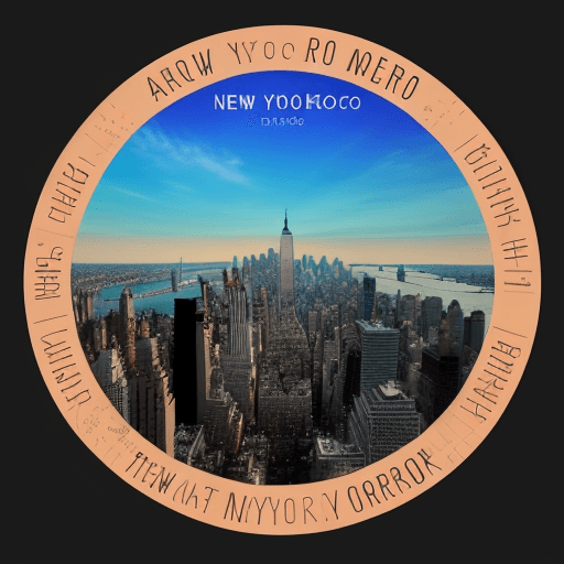 AI generated: logo para Instagram de new york y pronóstico del tiempo en esta ciudad 
