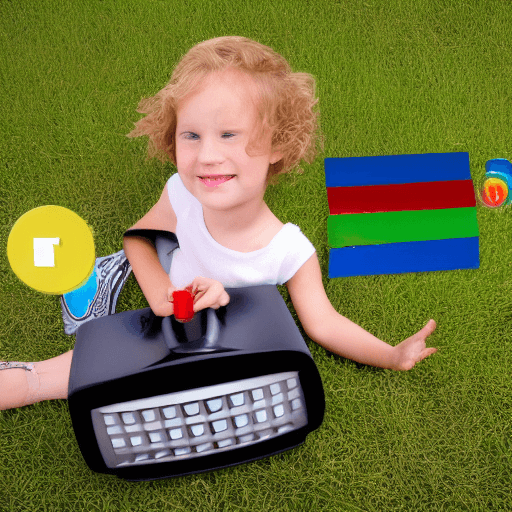 AI generated: create me flashcard of television for kid