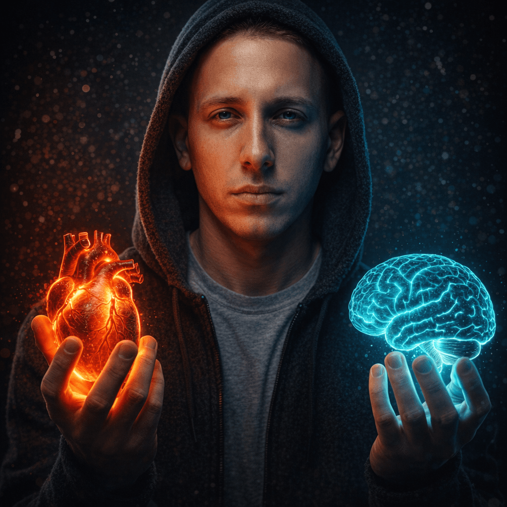 AI generated: You have to choose ❤️ or 👍
Prompt 👇 
..
A hyper-realistic, 8k, cinematic medium close-up shot c...
