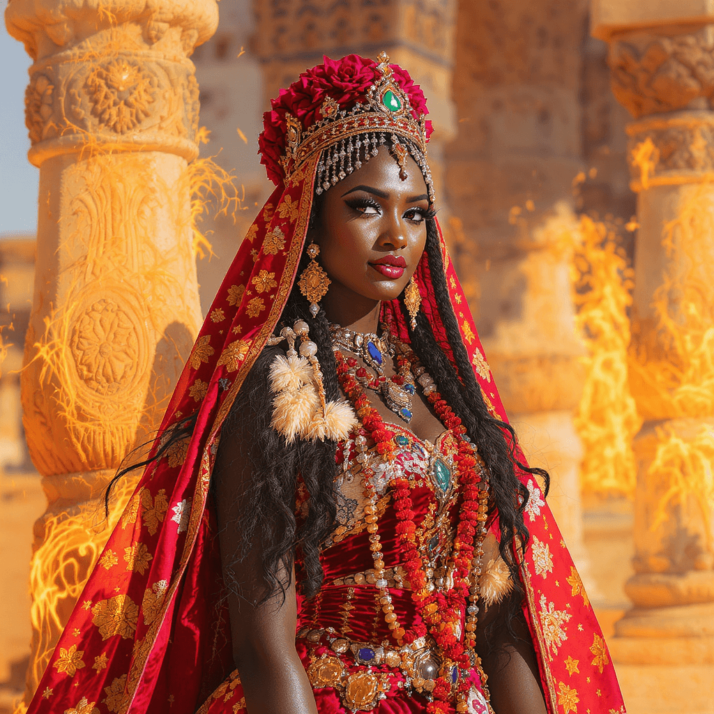 AI generated: the queen of sheba

-