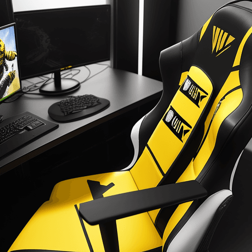 AI generated: the counter strike vitality esport team of white boy with yellow jersey with a bee as logo  in espor...