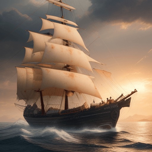 AI generated: vegetable salad with cheese, Photo of a ultra realistic sailing ship, dramatic light, pale sunrise, ...
