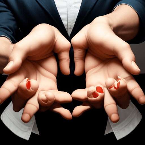 AI generated: The guy has a lot of hands with which he does different things