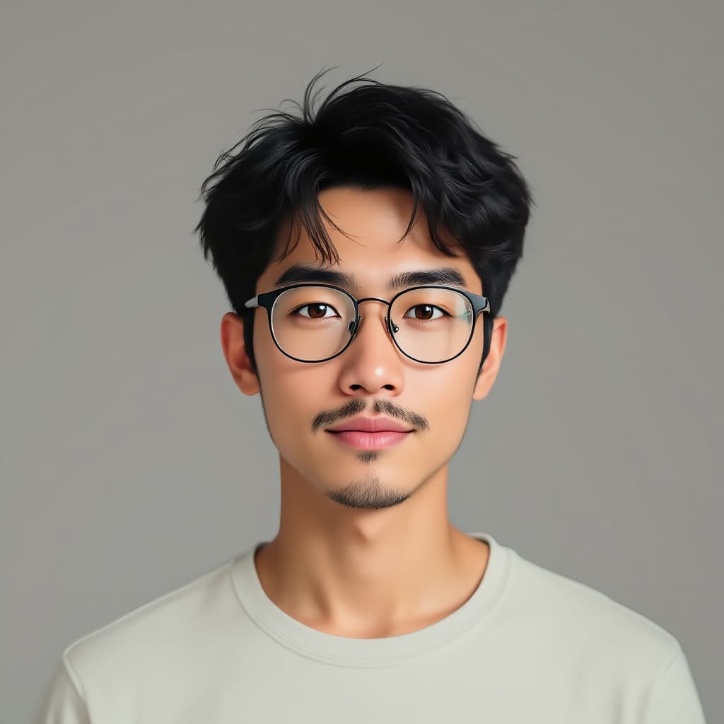 AI generated: Generate a male malay person with the following features:
No mustache 
Eyebrows: Thick and well-defi...