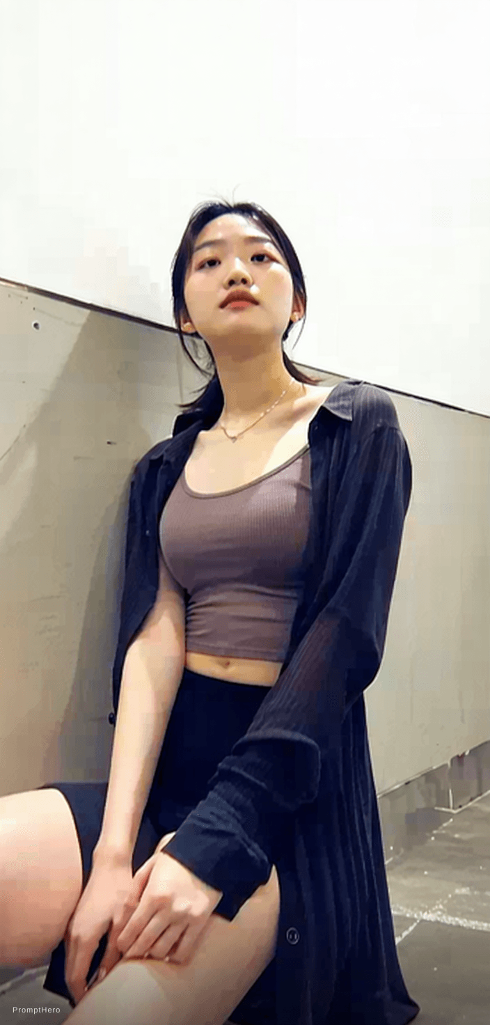 AI generated: 9:16 vertical — editorial portrait, single subject  soft black mist filter, subtle haze, gentle high...