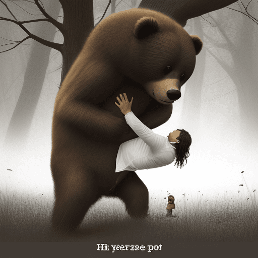 AI generated: He took me again and pressed me a second time until I could not bear it anymore, and then he release...