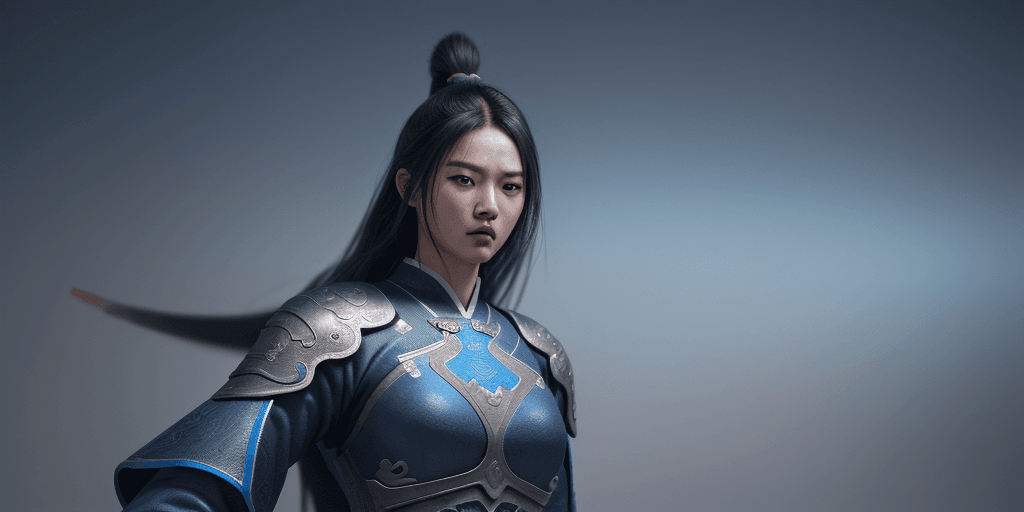 AI generated: donghua warrior, with a lot of detail, high quality image, hyper realism, extreme detail, long shot,...