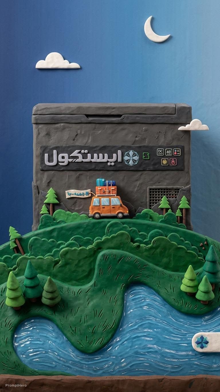 AI generated: A claymation-style, sculpted with rough fingerprints, hand-painted imperfections, and smudges. Set i...
