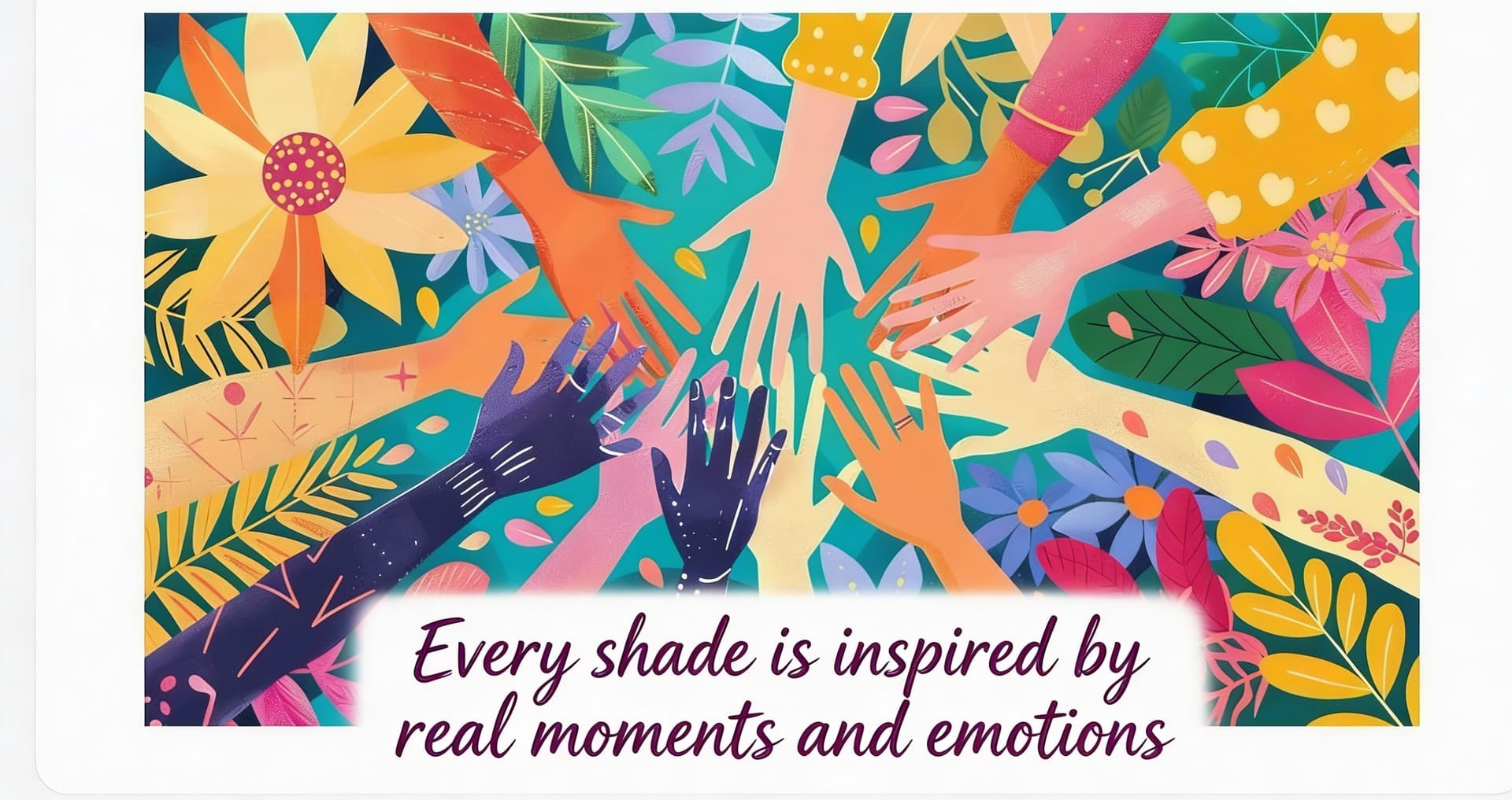AI generated: Every shade is inspired by real moments and emotions