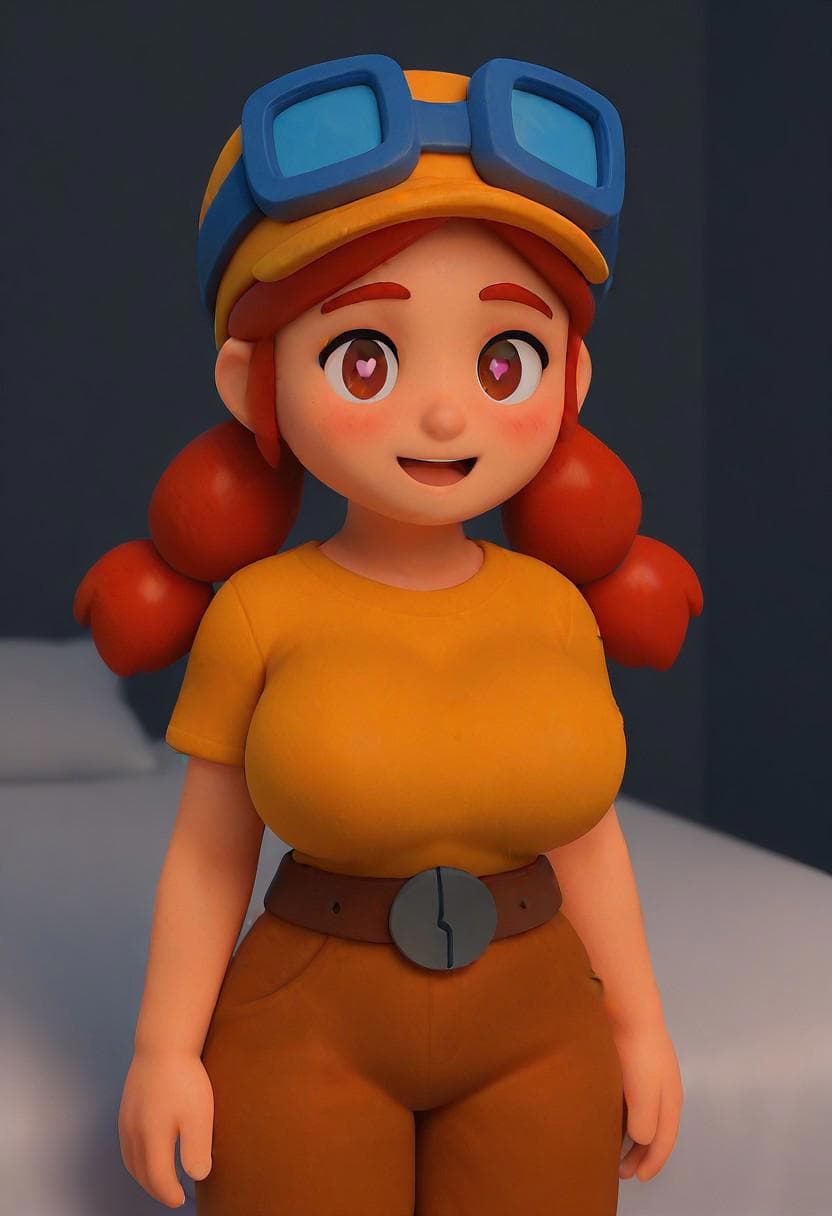 Jessie brawl Stars 3D style | illustrious