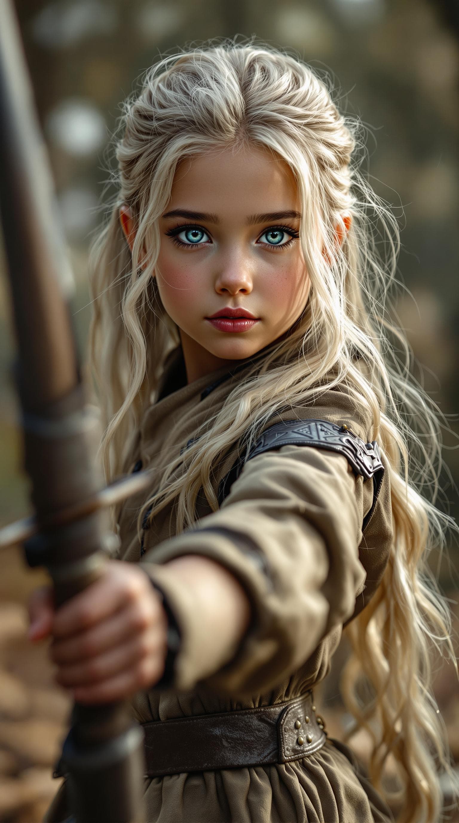 AI generated: a professional photo of a exceptionally of the most beautiful girl in the world, (age 8), Safiya (fu...