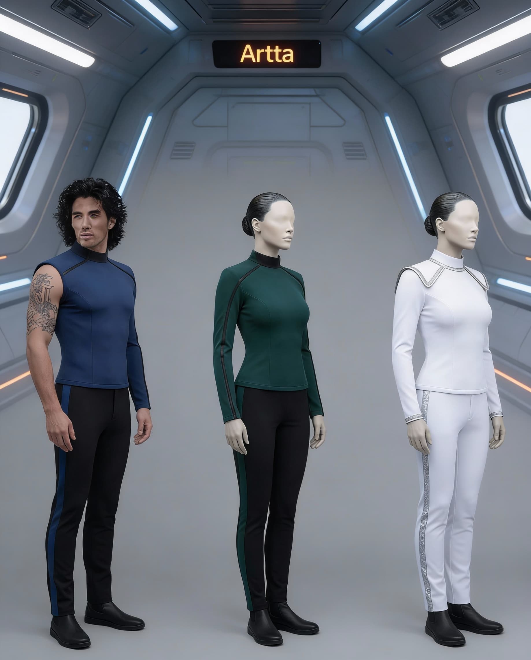 AI generated: Create Sci-Fi images. Recruitment Images for the Galaxial Vora’di Universal Academia and the Galaxia...