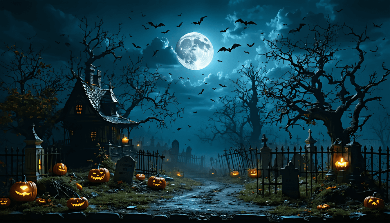 AI generated: generate a nighttime image of a spooky backdrop for a diorama. The scene should be high contrast wit...