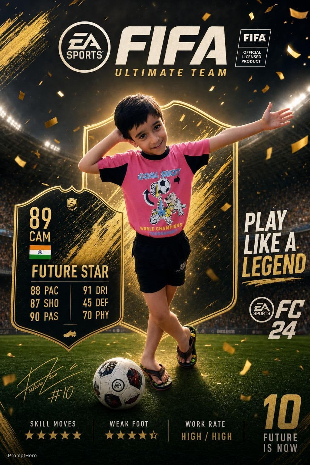 AI generated: Make it like fifa poster