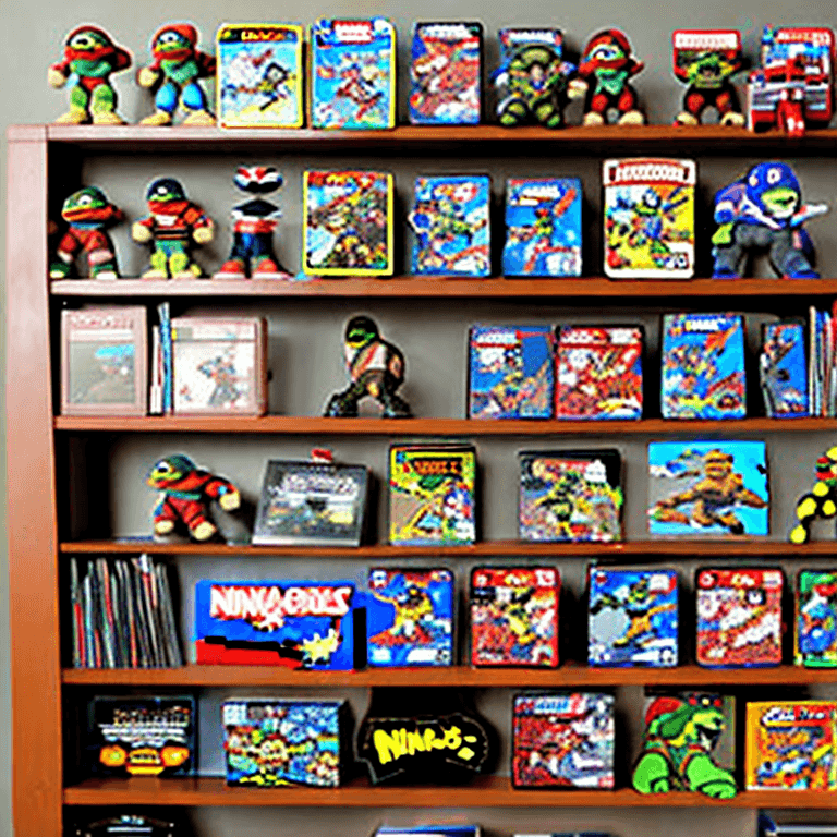 AI generated: Create a plane of objects. It includes a Super Nintendo console, a Master System, a Mega Drive and a...