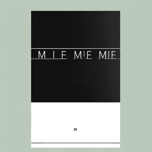 AI generated: book cover design, plain, written "I M ME", 2K, 4K