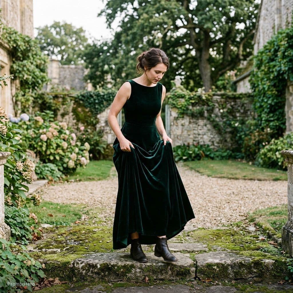 AI generated: Lift your gown 