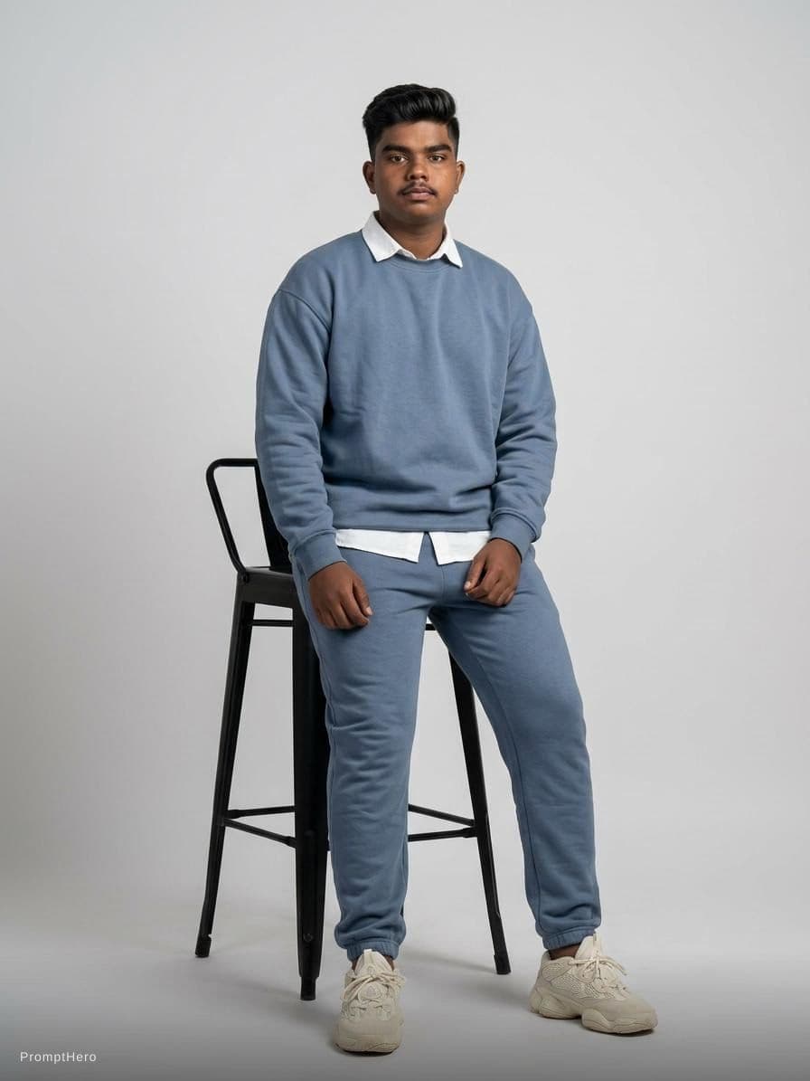 AI generated: Subject & Pose

Full-body studio fashion photography of a young East Asian man with styled, dark, te...