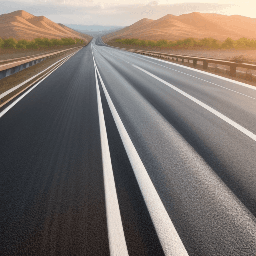 AI generated: create a highway with a layer of skincare
