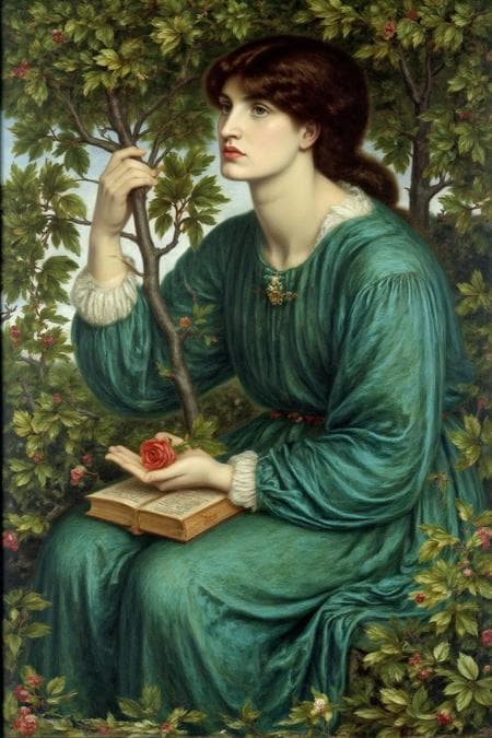Pre-Raphaelite Brotherhood: Dante Gabriel Rossetti Portrait Style
