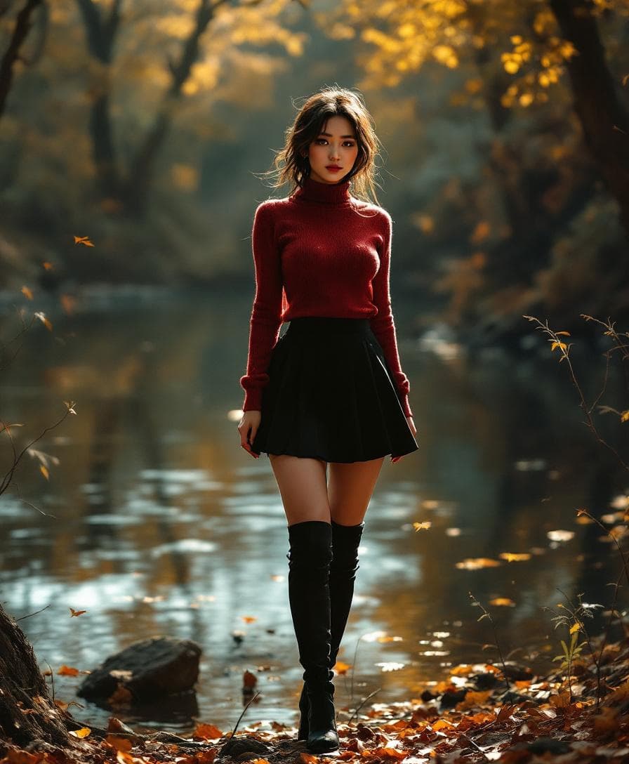 AI generated: Photography, portrait, hyperrealism, HD, 8K, high definition, skin and pore detail. Full-length port...