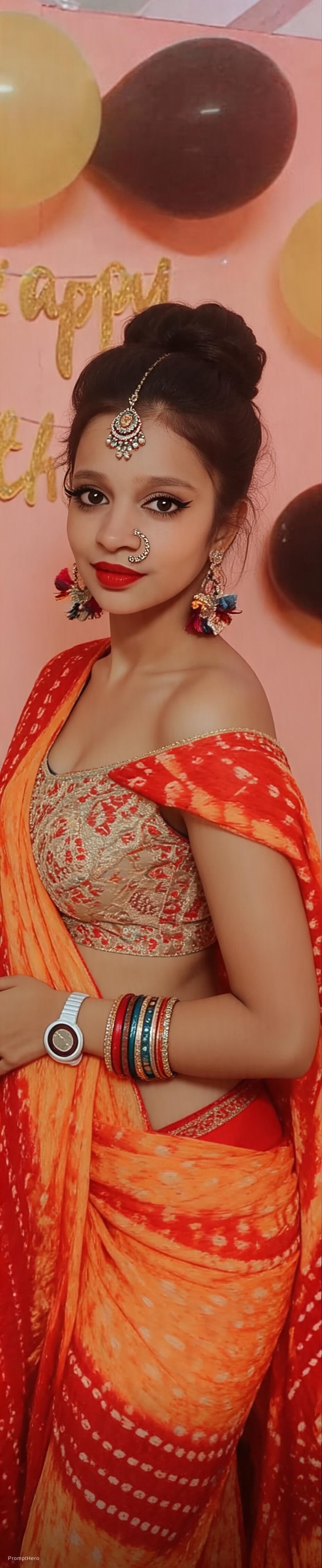 AI generated: Sexy girl in indian style 