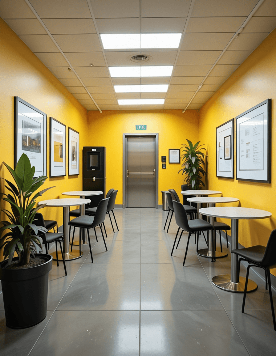 modern office break area illu