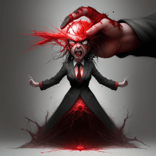 AI generated: Art surrealism hate anger rage fear beautiful, Concept art