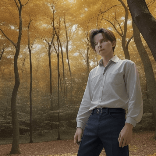 AI generated: Leo notices that things in the forest are beginning to change. The leaves around him start turning b...